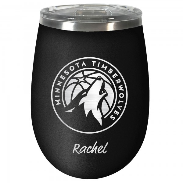Именной бокал для вина Minnesota Timberwolves 12oz. Stealth - Black