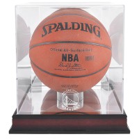 Golden State Warriors Fanatics Authentic Mahogany (2019-Present) Team Logo Basketball Display Case with Mirrored Back