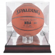 Golden State Warriors Fanatics Authentic Mahogany (2019-Present) Team Logo Basketball Display Case with Mirrored Back