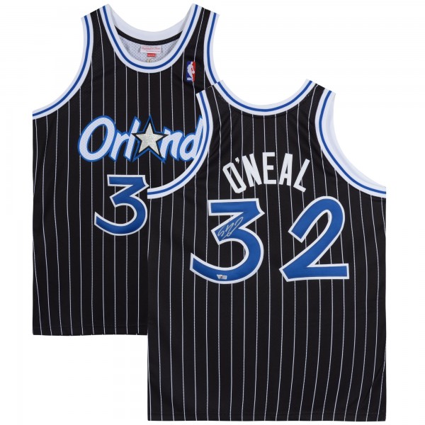 Игровая джерси Autographed Orlando Magic Shaquille ONeal Fanatics Authentic Black Mitchell & Ness Authentic