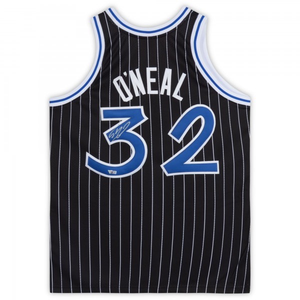 Игровая джерси Autographed Orlando Magic Shaquille ONeal Fanatics Authentic Black Mitchell & Ness Authentic