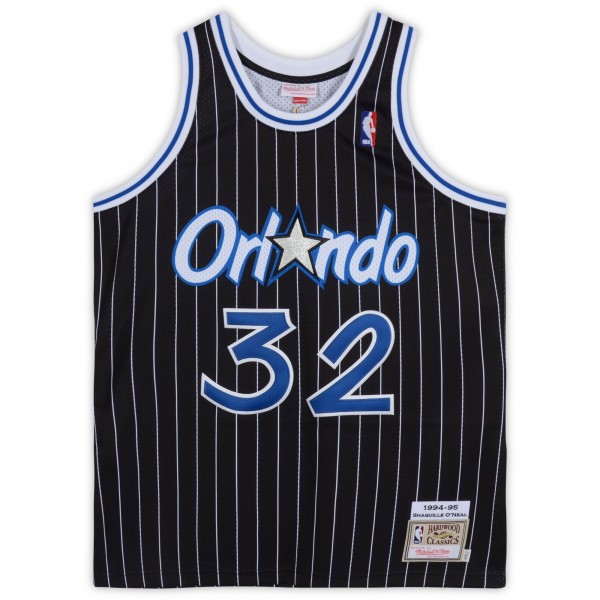 Игровая джерси Autographed Orlando Magic Shaquille ONeal Fanatics Authentic Black Mitchell & Ness Authentic