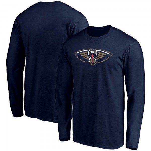 Футболка с длинным рукавом New Orleans Pelicans Team Primary Logo - Navy
