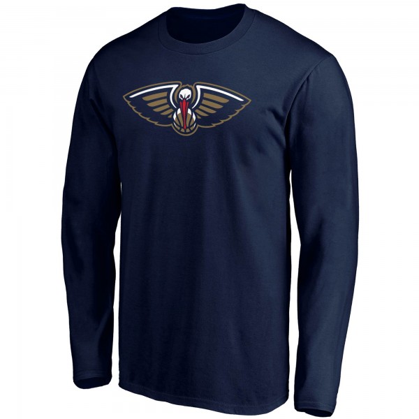 Футболка с длинным рукавом New Orleans Pelicans Team Primary Logo - Navy