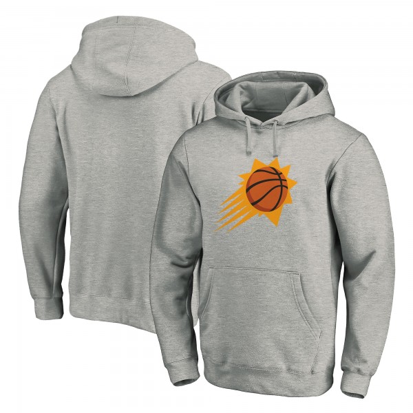 Толстовка с капюшоном Phoenix Suns Team Primary Logo - Heathered Gray - фирменная одежда NBA