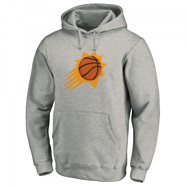 Толстовка с капюшоном Phoenix Suns Team Primary Logo - Heathered Gray - фирменная одежда NBA
