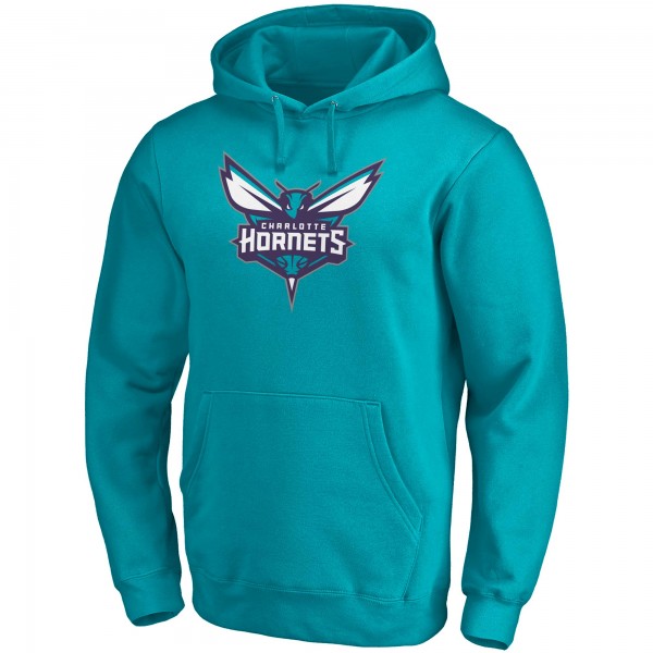 Толстовка с капюшоном Charlotte Hornets Primary Team Logo - Teal - фирменная одежда NBA
