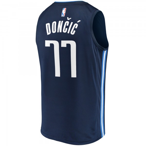 Игровая джерси Luka Doncic Dallas Mavericks Fast Break Team Replica Navy - Statement Edition