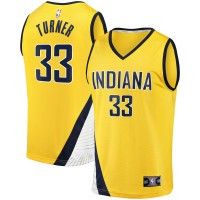 Indiana Pacers Myles Turner Fanatics Gold Fast Break Replica Jersey - Statement Edition