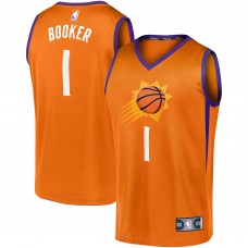 Игровая майка Devin Booker Phoenix Suns Fast Break Team Replica Orange - Statement Edition