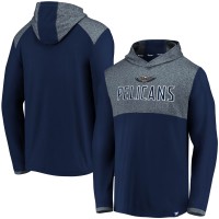 Толстовка с капюшоном New Orleans Pelicans Iconic Stealth Marble Blocked - Navy