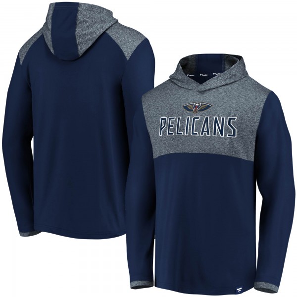 Толстовка с капюшоном New Orleans Pelicans Iconic Stealth Marble Blocked - Navy - фирменная одежда NBA