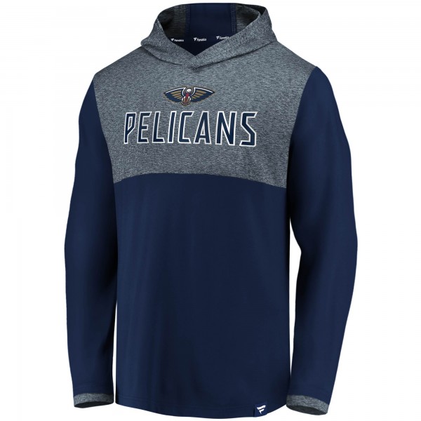 Толстовка с капюшоном New Orleans Pelicans Iconic Stealth Marble Blocked - Navy - фирменная одежда NBA