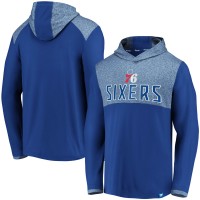 Толстовка с капюшоном Philadelphia 76ers Iconic Stealth Marble Blocked - Royal