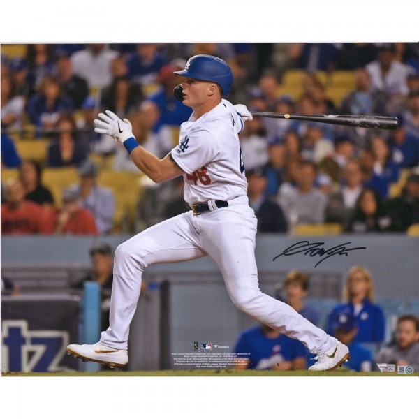 Autographed Los Angeles Dodgers Gavin Lux Fanatics Authentic 16 x 20 2019 NLDS Game 1 Pinch-Hit Home Run Photograph