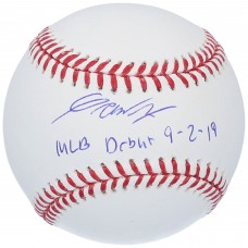 Autographed Los Angeles Dodgers Gavin Lux Fanatics Authentic Baseball with 9/2/19 Debut Inscription
