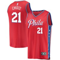 Детская игровая майка Joel Embiid Philadelphia 76ers 2019/20 Fast Break Replica - Statement Edition - Red