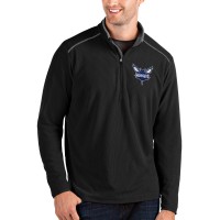 Кофта на короткой молнии Charlotte Hornets Antigua Black/Gray Glacier