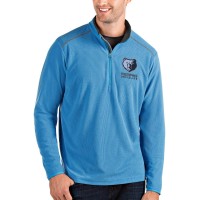 Толстовка на короткой молнии Memphis Grizzlies Antigua Glacier - Blue/Gray
