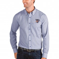 Oklahoma City Thunder Antigua Structure Long Sleeve Button-Up Shirt - Royal/White