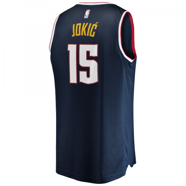 Джерси Denver Nuggets Nikola Jokic Fanatics Navy Fast Break Player - Icon Edition