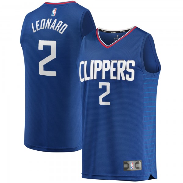 Игровая майка Kawhi Leonard LA Clippers Fast Break - Icon Edition - Royal - оригинальная джерси НБА