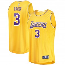 Anthony Davis Los Angeles Lakers Fast Break Replica Player Jersey - Icon Edition - Gold