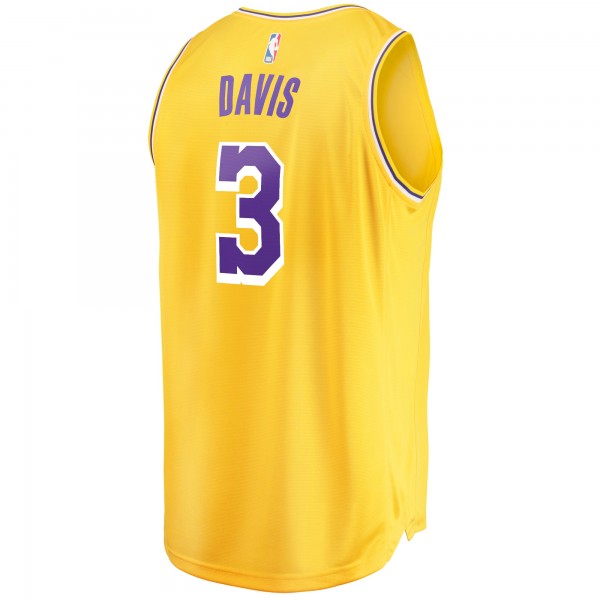 Игровая форма  Anthony Davis Los Angeles Lakers Fast Break Replica Player - Icon Edition - Gold