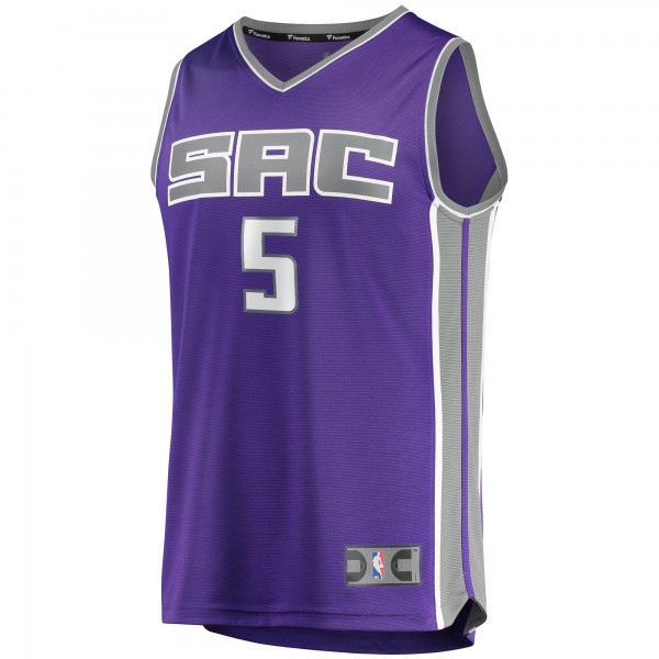 Игровая майка De'Aaron Fox Sacramento Kings Fast Break Replica - Icon Edition - Purple - оригинальная джерси НБА