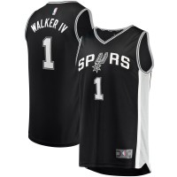Детская игровая майка Lonnie Walker San Antonio Spurs Fast Break Replica - Icon Edition - Black