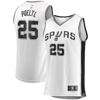Игровая форма Jakob Poeltl San Antonio Spurs Fast Break Replica - Association Edition - White