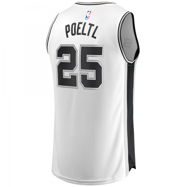 Игровая майка Jakob Poeltl San Antonio Spurs Fast Break Replica - Association Edition - White - оригинальная джерси НБА