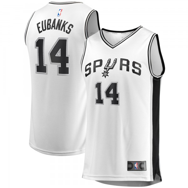 Детская игровая майка Drew Eubanks San Antonio Spurs Fast Break Replica - Association Edition - White - баскетбольная джерси NBA