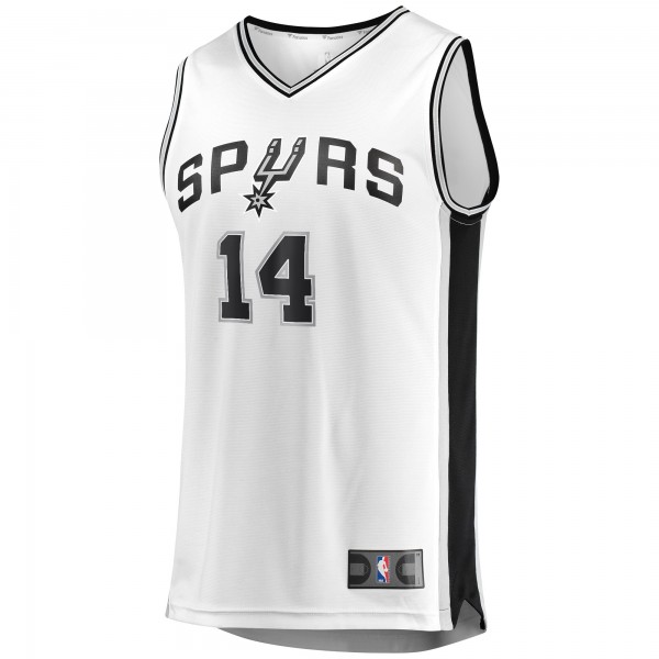 Детская игровая майка Drew Eubanks San Antonio Spurs Fast Break Replica - Association Edition - White - баскетбольная джерси NBA