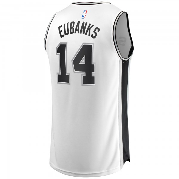 Детская игровая майка Drew Eubanks San Antonio Spurs Fast Break Replica - Association Edition - White - баскетбольная джерси NBA
