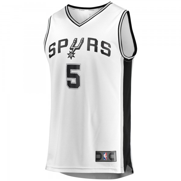 Детская игровая майка Dejounte Murray San Antonio Spurs Fast Break Replica - Association Edition - White - баскетбольная джерси NBA