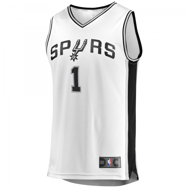 Детская игровая майка Lonnie Walker San Antonio Spurs Fast Break Replica - Association Edition - White - баскетбольная джерси NBA