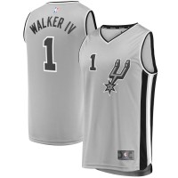 Детская игровая майка Lonnie Walker San Antonio Spurs Fast Break Replica - Statement Edition - Silver
