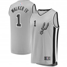 Детская игровая майка Lonnie Walker San Antonio Spurs Fast Break Replica - Statement Edition - Silver