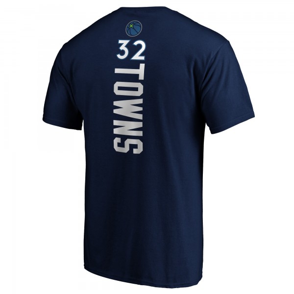 Футболка Karl-Anthony Towns Minnesota Timberwolves Playmaker Name & Number - Navy
