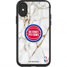 Чехол на телефон Detroit Pistons iPhone Symmetry Marble - Black