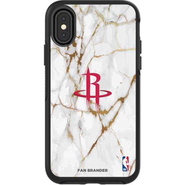 Чехол на телефон Houston Rockets iPhone Symmetry Marble - Black