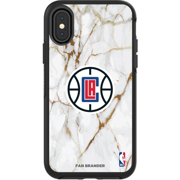 Чехол на iPhone LA Clippers Symmetry Marble - Black