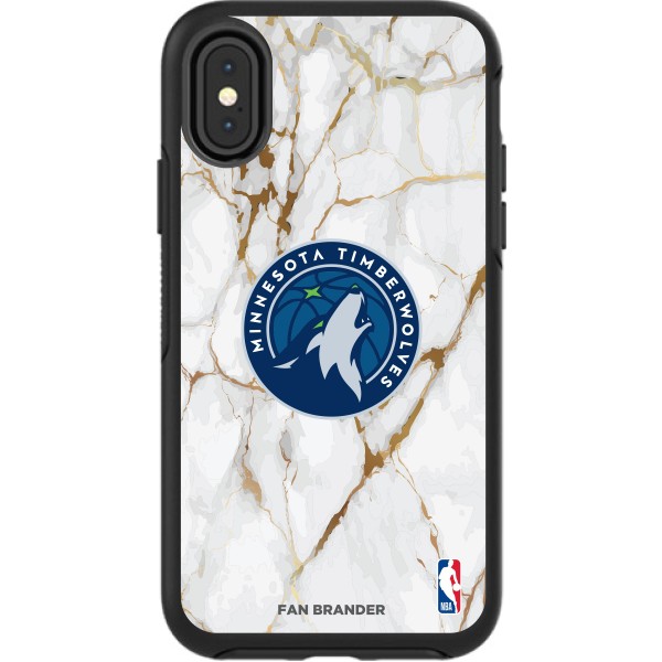 Чехол на iPhone Minnesota Timberwolves Symmetry Marble - Black