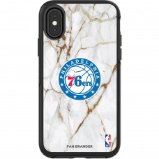 Чехол на iPhone Philadelphia 76ers Symmetry Marble - Black