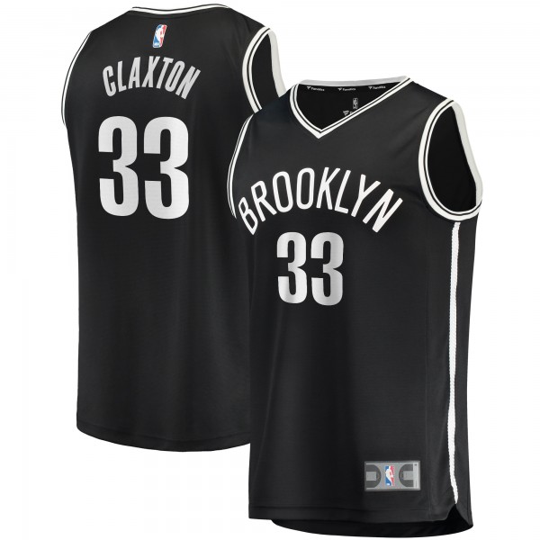 Игровая джерси Nicolas Claxton Brooklyn Nets Fast Break Player - Icon Edition - Black