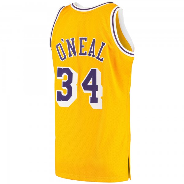 Игровая джерси Shaquille ONeal Los Angeles Lakers Mitchell & Ness 1996/97 Hardwood Classics Authentic - Gold