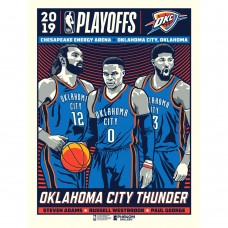 Oklahoma City Thunder Phenom Gallery 2019 NBA Playoffs Limited Edition 18 x 24 Serigraph Poster Art Print