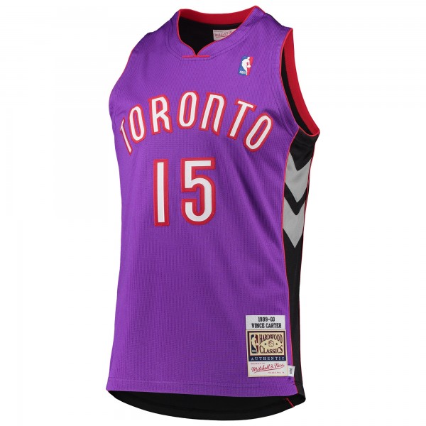 Игровая майка Vince Carter Toronto Raptors Mitchell & Ness 1999/2000 Hardwood Classics Authentic- Purple - оригинальная джерси НБА