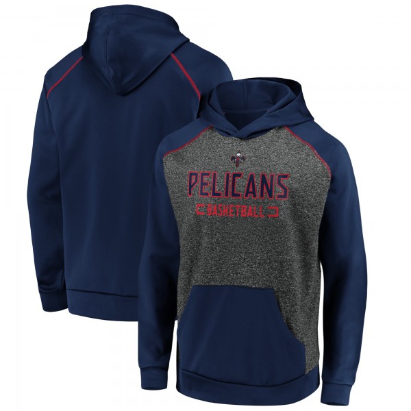 Толстовка с капюшоном New Orleans Pelicans Game Day Ready - Heathered Charcoal/Navy - фирменная одежда NBA